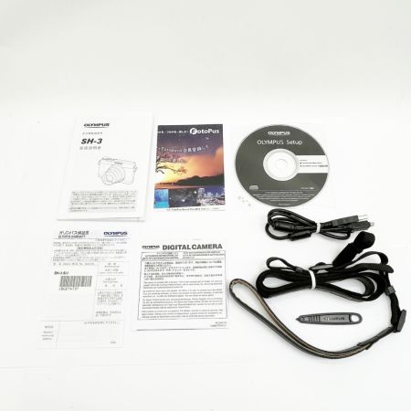  OLYMPUS オリンパス コンパクトデジタルカメラ シルバー 取説・箱付 STYLUS SH-3