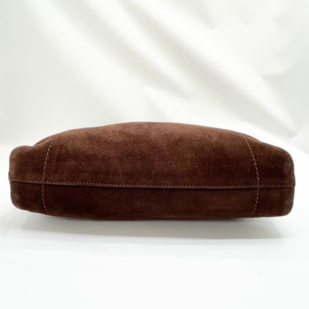  HIROFU ヒロフ トートバッグ 肩掛けカバン スウェード レディース ブラウン