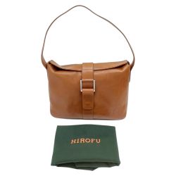 ◆◆ HIROFU ヒロフ アームショルダーバッグ 肩掛けカバン レザー レディース ブラウン Bランク