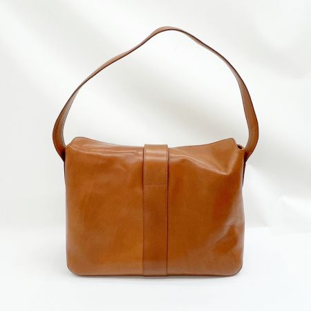  HIROFU ヒロフ アームショルダーバッグ 肩掛けカバン レザー レディース ブラウン