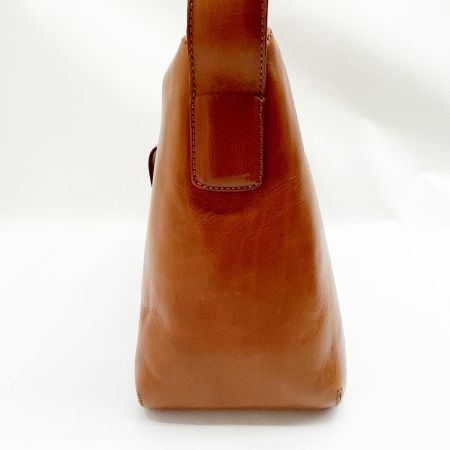  HIROFU ヒロフ アームショルダーバッグ 肩掛けカバン レザー レディース ブラウン