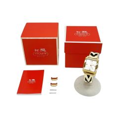  COACH コーチ クォーツ 腕時計 ゴールド レディース 箱・取説・コマ付 ca.68.7.34.0688 Bランク