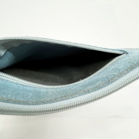  LOEWE ロエベ ポーチ アクセサリーポーチ 革 小物入れ レディース スカイブルー