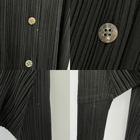  ISSEY MIYAKE イッセイミヤケ  プリーツプリーズ セットアップ ３点セット サイズ3 PP04-JK624 ブラック
