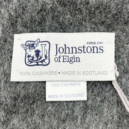  Johnstons ジョンストンズ カシミアマフラー ストール グレー