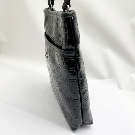  Salvatore Ferragamo サルヴァトーレフェラガモ ショルダーバッグ 色褪せスレあり AU-21/B402 ブラック
