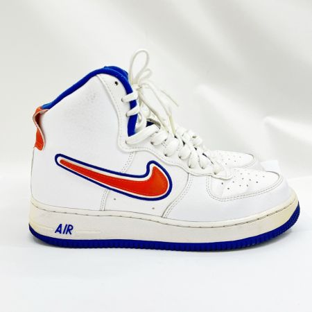  NIKE ナイキ ハイカットスニーカー AIR FORCE1 26cm メンズ ホワイト×ブルー
