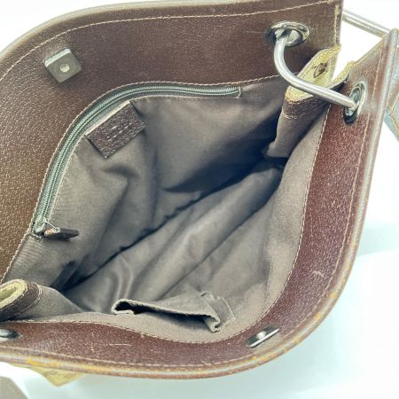  GUCCI グッチ ショルダーバッグ GGキャンバス 120841 ブラウン