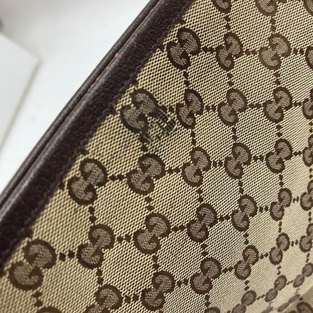  GUCCI グッチ ショルダーバッグ GGキャンバス 120841 ブラウン