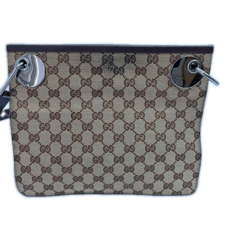  GUCCI グッチ ショルダーバッグ GGキャンバス 120841 ブラウン