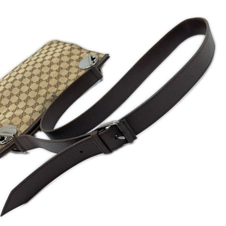  GUCCI グッチ ショルダーバッグ GGキャンバス 120841 ブラウン