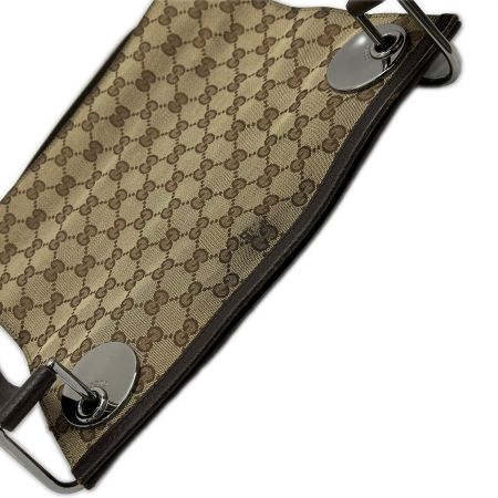  GUCCI グッチ ショルダーバッグ GGキャンバス 120841 ブラウン
