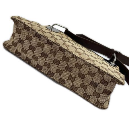  GUCCI グッチ ショルダーバッグ GGキャンバス 120841 ブラウン