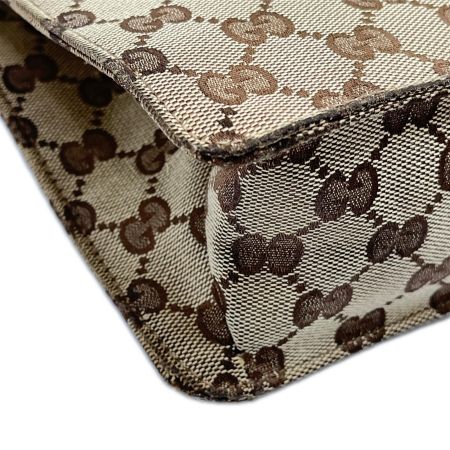  GUCCI グッチ ショルダーバッグ GGキャンバス 120841 ブラウン