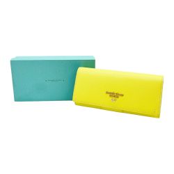 ◆◆ Samantha Thavasa サマンサタバサ 長財布 ウォレット リボン レディース 箱付 イエロー Bランク