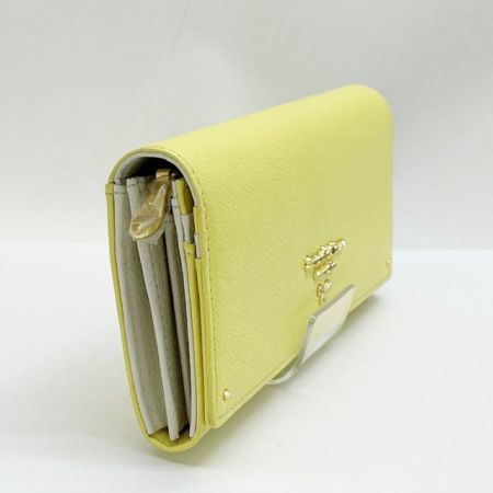  Samantha Thavasa サマンサタバサ 長財布 ウォレット リボン レディース 箱付 イエロー