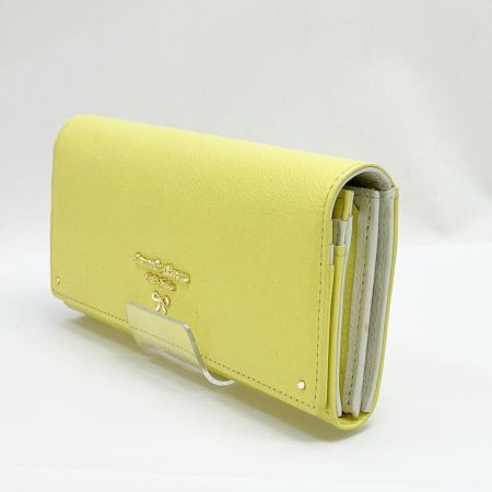  Samantha Thavasa サマンサタバサ 長財布 ウォレット リボン レディース 箱付 イエロー
