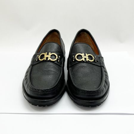  Salvatore Ferragamo サルヴァトーレフェラガモ ガンチーノローファー 25.5cm レディース 0080199 ブラック