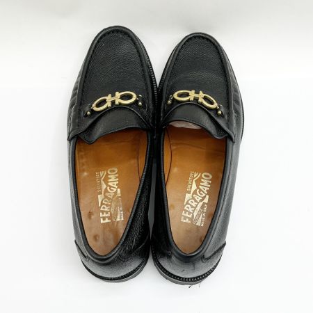  Salvatore Ferragamo サルヴァトーレフェラガモ ガンチーノローファー 25.5cm レディース 0080199 ブラック