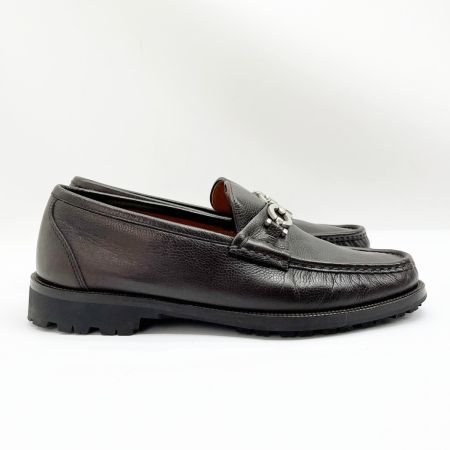  Salvatore Ferragamo サルヴァトーレフェラガモ ガンチーノローファー 25.5cm ダークブラウン