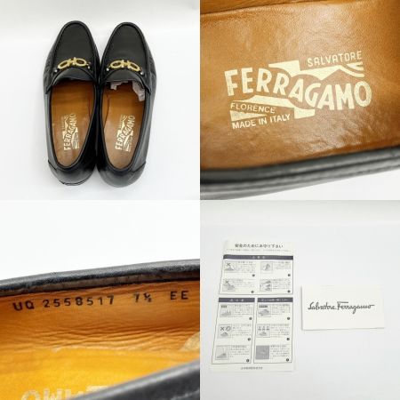  Salvatore Ferragamo サルヴァトーレフェラガモ ガンチーノローファー レディース 箱付 0062552 ブラック