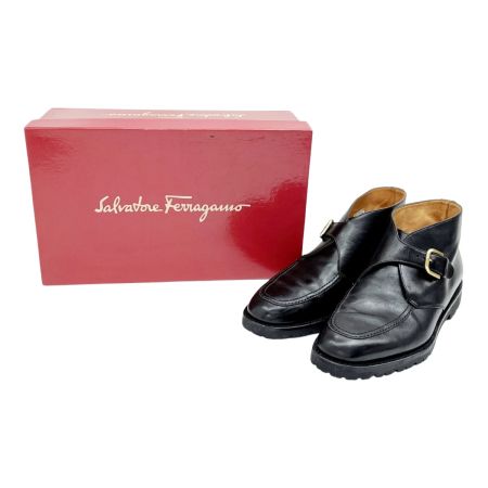  Salvatore Ferragamo サルヴァトーレフェラガモ ブーツ 7 1/2サイズ 約25.5cm 箱付 198 ブラック