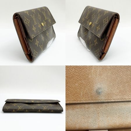  LOUIS VUITTON ルイヴィトン 3つ折り長財布 モノグラム ポルト トレゾール インターナショナル  M61215