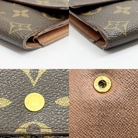  LOUIS VUITTON ルイヴィトン 3つ折り長財布 モノグラム ポルト トレゾール インターナショナル  M61215