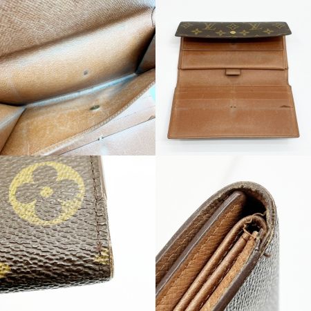  LOUIS VUITTON ルイヴィトン 3つ折り長財布 モノグラム ポルト トレゾール インターナショナル  M61215