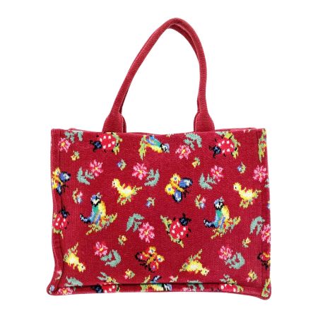  FEILER フェイラー トートバッグ ラブミーハイジ ノーブルローズ 赤 レディース レッド