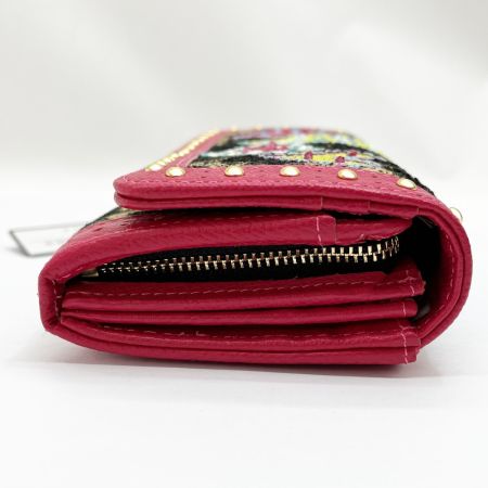  Think Bee シンクビー 長財布 アニマルハート レディース 箱・布袋付 ショッキングピンク