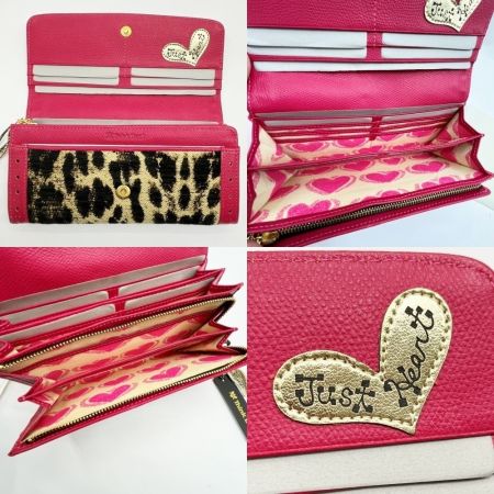  Think Bee シンクビー 長財布 アニマルハート レディース 箱・布袋付 ショッキングピンク