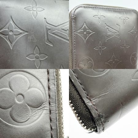  LOUIS VUITTON ルイヴィトン 2つ折り財布 モノグラム・グラセ ポルト ビエ モネ・ジップ M66510 ブラック