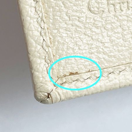  Christian Dior クリスチャンディオール 2つ折り財布 花柄 46-BM 0075 アイボリー/ブラウン