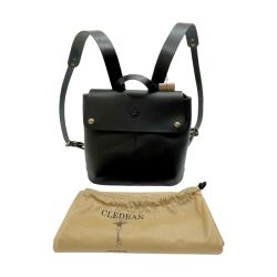 ◆◆ CLEDRAN クレドラン リュックサック バッグ レザー レディース  ブラック Bランク