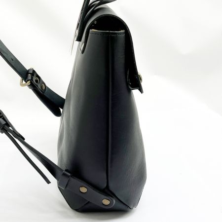  CLEDRAN クレドラン リュックサック バッグ レザー レディース  ブラック