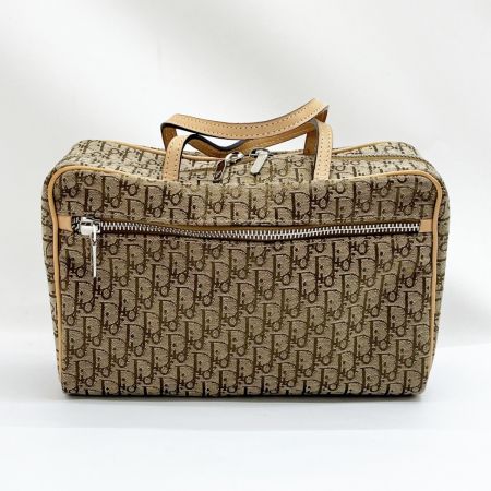  Christian Dior クリスチャンディオール ミニハンドバッグ トロッター ベージュ MC0053 ブラウン