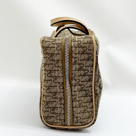  Christian Dior クリスチャンディオール ミニハンドバッグ トロッター ベージュ MC0053 ブラウン