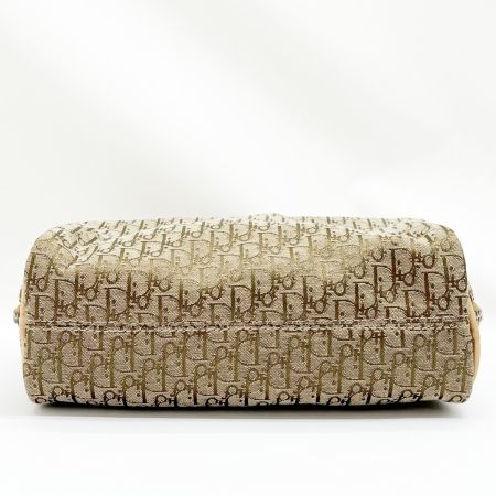  Christian Dior クリスチャンディオール ミニハンドバッグ トロッター ベージュ MC0053 ブラウン