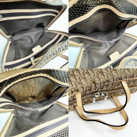  Christian Dior クリスチャンディオール ミニハンドバッグ トロッター ベージュ MC0053 ブラウン