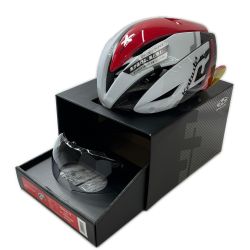 ◆◆ Kabuto 自転車用ヘルメット L/XL AERO-R1 TR ホワイト/レッド Sランク