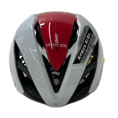  Kabuto 自転車用ヘルメット L/XL AERO-R1 TR ホワイト/レッド