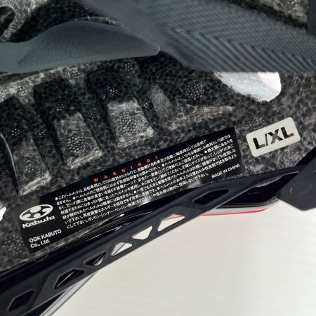  Kabuto 自転車用ヘルメット L/XL AERO-R1 TR ホワイト/レッド