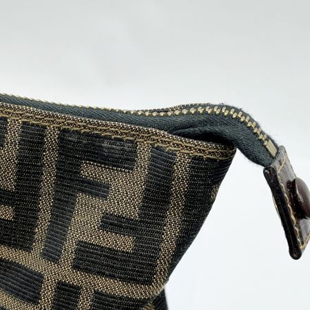  FENDI フェンディ ハンドバッグ ズッカ キャンバス 布袋付 2370/26574/098 ブラウン