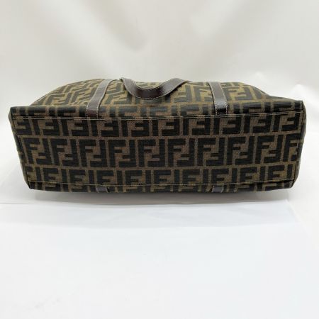  FENDI フェンディ ハンドバッグ ズッカ キャンバス 布袋付 2370/26574/098 ブラウン