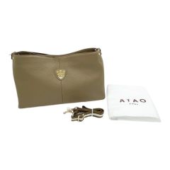  ATAO アタオ ショルダートートバッグ レディース ストラップ付 ブラウン Aランク