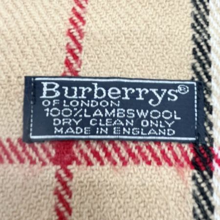  BURBERRY バーバリー マフラー ノバチェック ラムウール レディース ベージュ