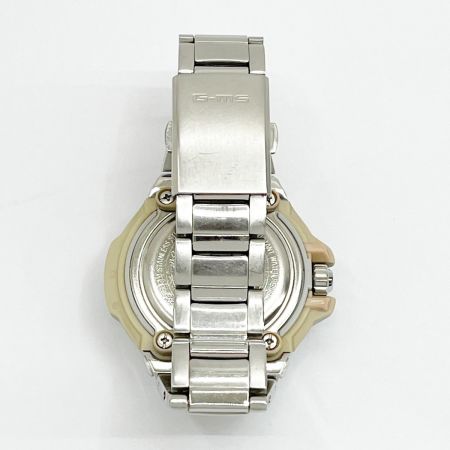  CASIO カシオ Baby-G 腕時計 クォーツ ステンレススチール ホワイト R7.11電池交換 コマ付 MSG-550GLV