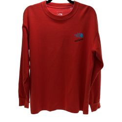◆◆ THE NORTH FACE ザノースフェイス 長袖Tシャツ NT32032 レッド Bランク