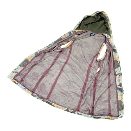  ITALIYA イタリヤ 伊太利屋 フード付ベスト 迷彩 9号 レディース ブラウン